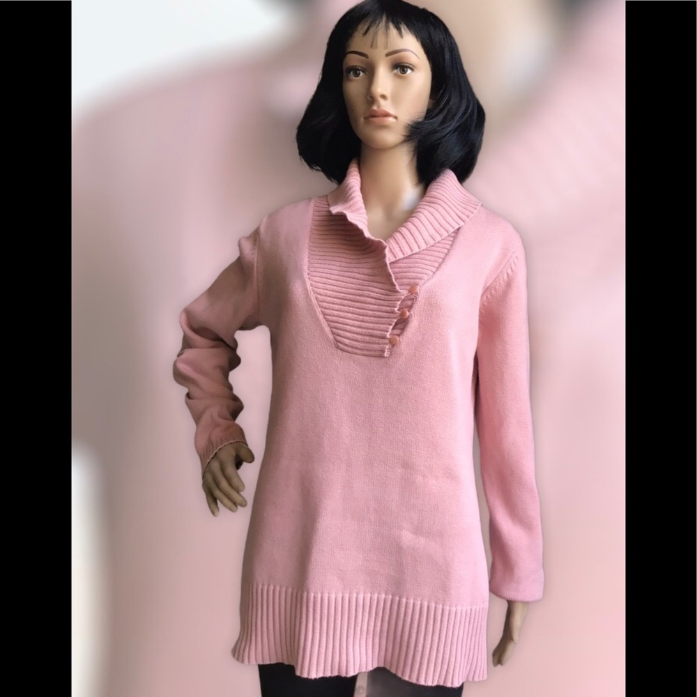 Liz & Co Pink Sweater